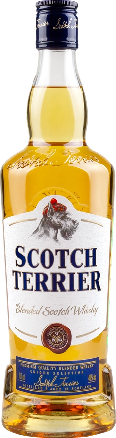 Виски SCOTCH TERRIER Скотч Терьер шотландский купажированный 40%, 0.7л