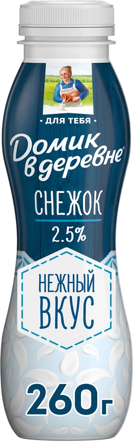 Продукт кисломолочный ДОМИК В ДЕРЕВНЕ Снежок сладкий 2,5%, без змж, 270г