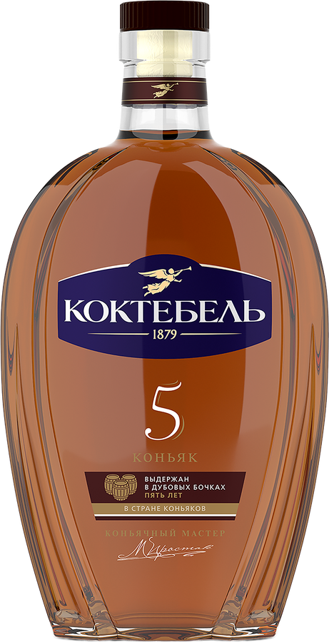 Коньяк КОКТЕБЕЛЬ 5 лет 40%, 1л