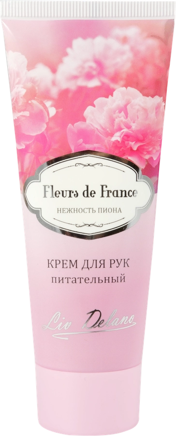 Крем для рук LIV DELANO Fleurs de France Нежность пиона, питательный, 75г