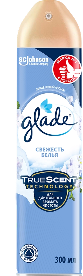 Освежитель воздуха GLADE Свежесть белья, 300мл