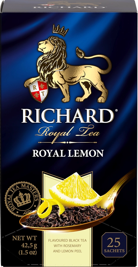 Чай черный RICHARD Royal Lemon арома, 25пак