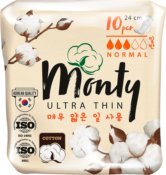 Прокладки MONTY Ultra Thin Normal Plus, 10шт