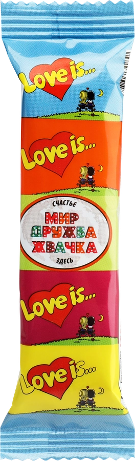 Жевательная резинка LOVE IS ассорти вкусов, 21г