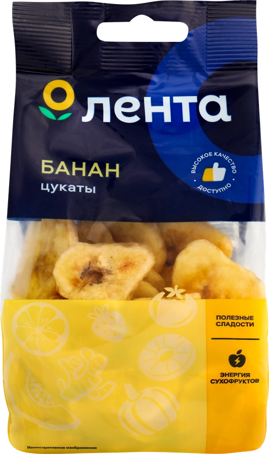 Цукаты из банана ЛЕНТА, 100г