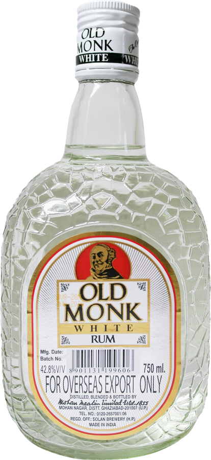 Ром OLD MONK невыдержанный белый 42,8%, 0.75л
