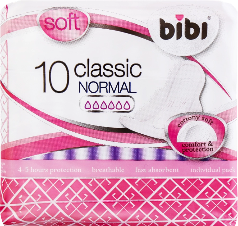 Прокладки BIBI Classic Normal Soft, 10шт