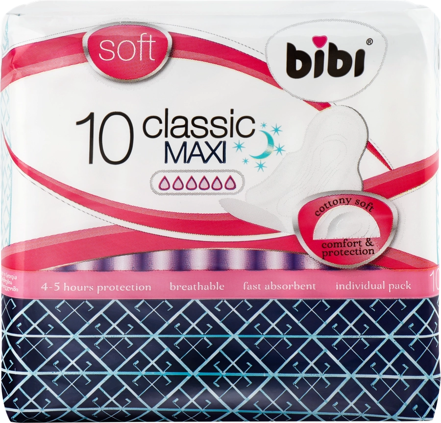 Прокладки BIBI Classic Maxi Soft, 10шт