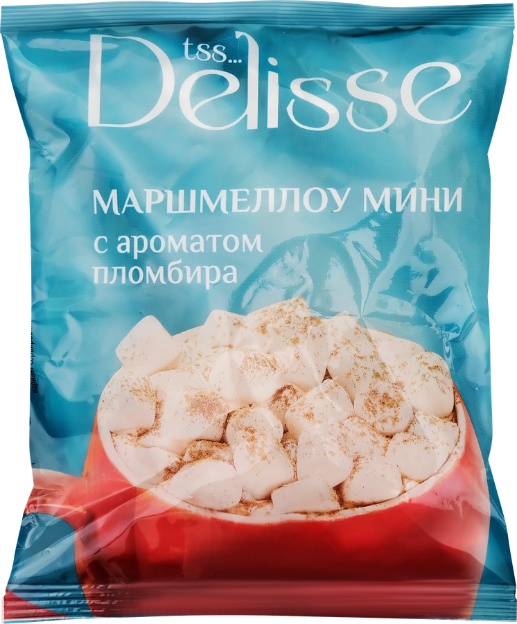 Маршмеллоу DELISSE Мини со вкусом пломбира, 70г