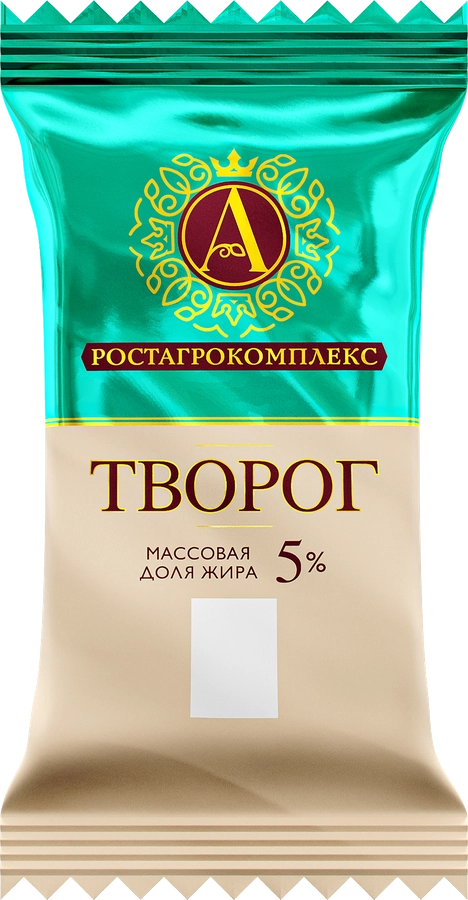 Творог А.РОСТАГРОКОМПЛЕКС 5%, без змж, 180г