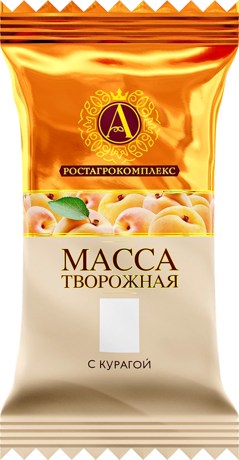 Масса творожная А.РОСТАГРОКОМПЛЕКС с курагой 20%, без змж, 180г