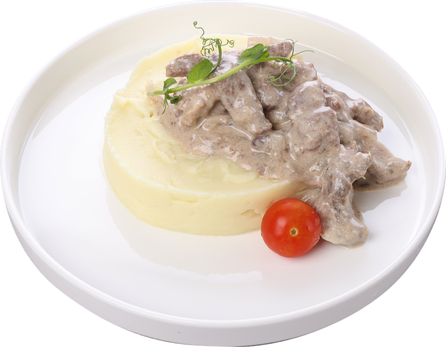 Бефстроганов ЛЕНТА FRESH с картофельным пюре, 260г