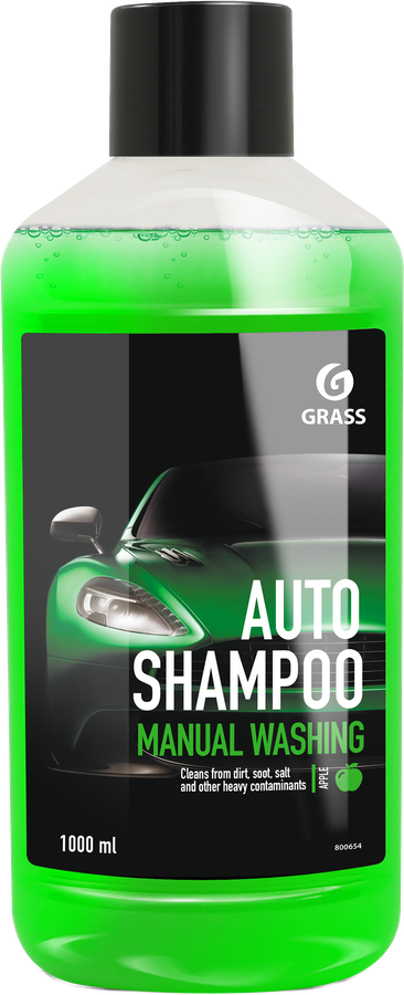 Автошампунь для ручной мойки GRASS Universal с ароматом яблока, 1л