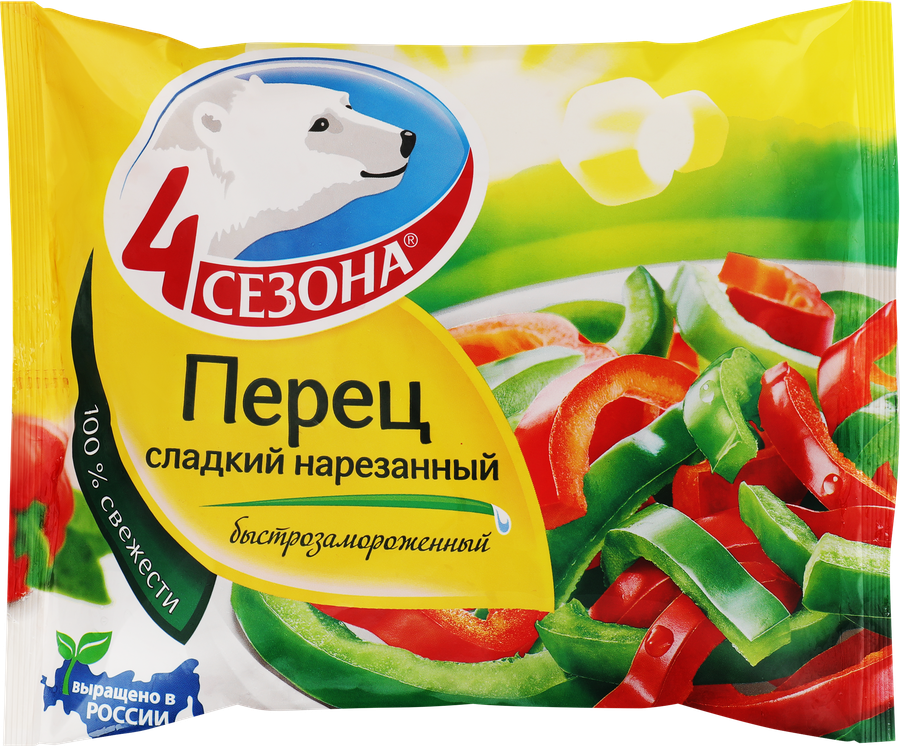 Перецсладкийзамороженный4СЕЗОНАнарезанный,400г