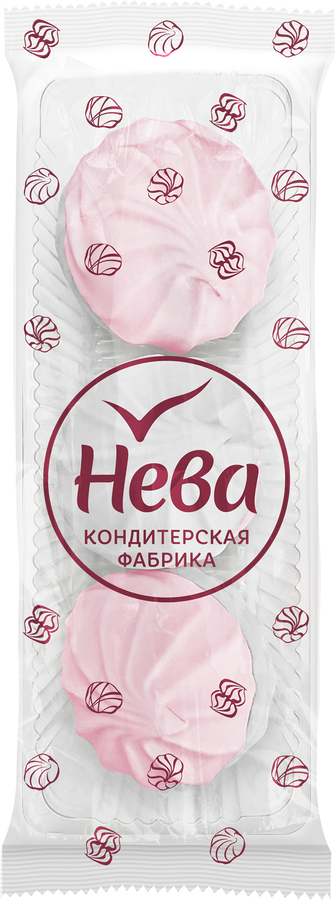 Зефир ЛЯНЕЖ бело-розовый, ароматизированный, 155г