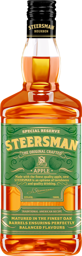 Коктейль STEERSMAN со вкусом яблока 35%, 0.7л