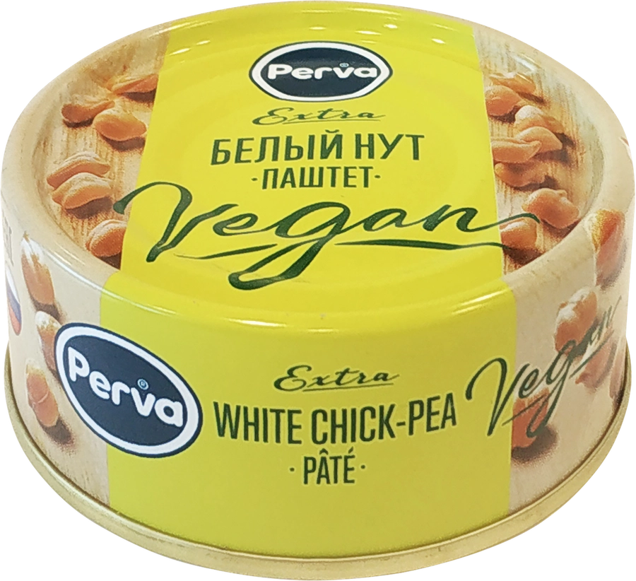 Паштет PERVA Extra Vegan, с белым нутом, 100г