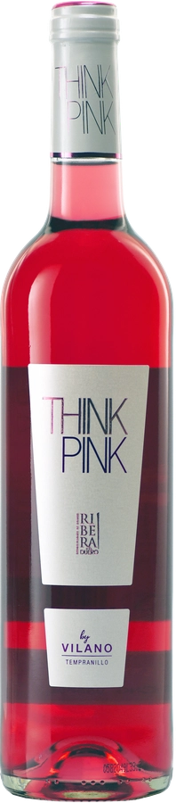 Вино VILANO THINK PINK RIBERA DEL DUERO ординарное сортовое розовое сухое, 0.75л