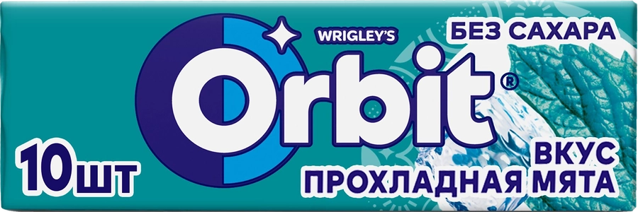 Жевательная резинка ORBIT Прохладная мята, 13,6г