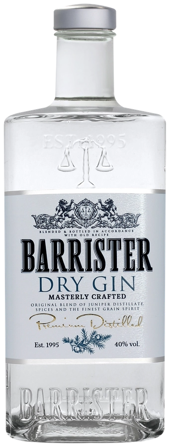 Джин BARRISTER Dry сухой 40%, 1л