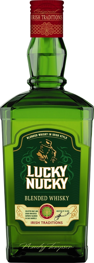 Виски LUCKY NUCKY купажированный 3 года 40%, 0.5л