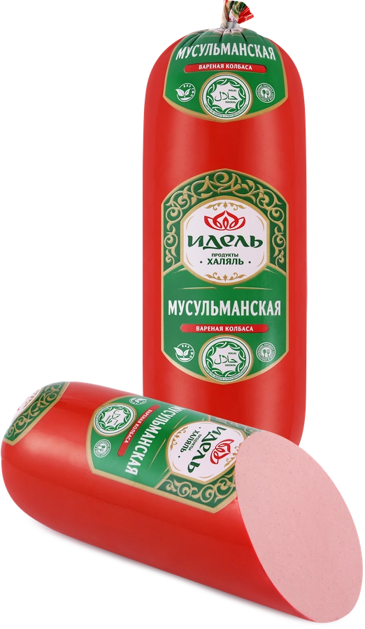 Колбаса вареная ИДЕЛЬ Мусульманская, Халяль, весовая