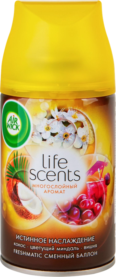 Баллон сменный для автоматического освежителя воздуха AIR WICK Freshmatic Истинное наслаждение, 250мл