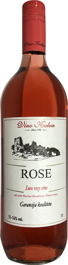 Вино VINO KALEM Rose ординарное розовое сухое, 1л