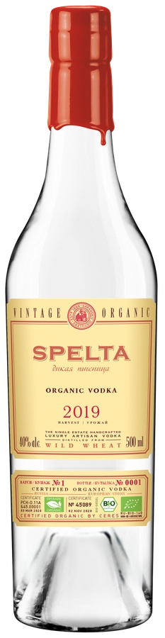 Водка SPELTA 40%, 0.5л