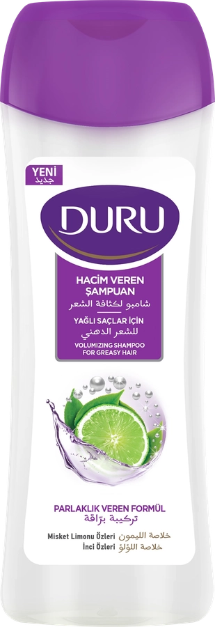 Шампунь для увеличения объема волос DURU с экстрактом лайма, 600мл