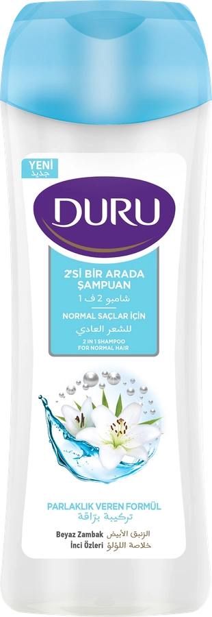 Шампунь для нормальных волос DURU с экстрактом белой лилии, 600мл