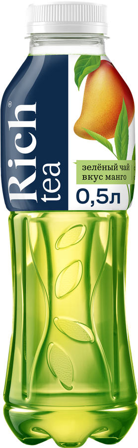 Напиток RICH Зеленый чай со вкусом манго, 0.5л