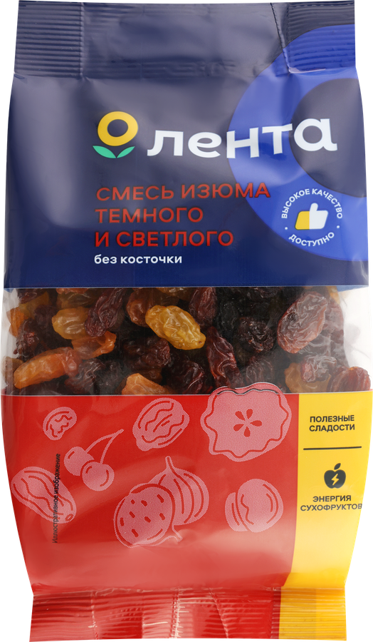 Изюм ЛЕНТА Дуэт, смесь светлого и темного, 200г