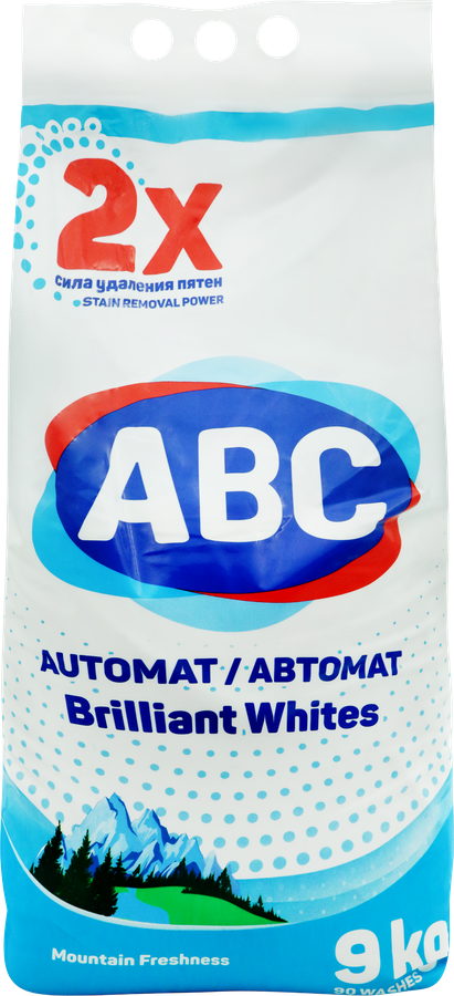 Стиральный порошок ABC Горная свежесть, 9кг