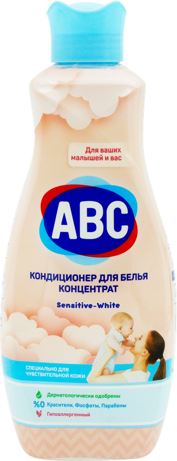 Кондиционер для белья ABC Sensitive концентрат, 1,44л