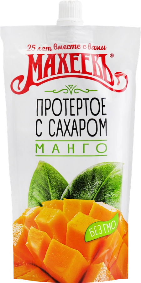 Манго МАХЕЕВЪ протертое с сахаром, 300г