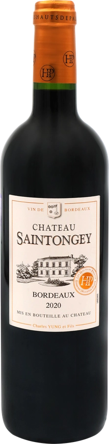 Вино CHATEAU SAINTONGEY Bordeaux красное сухое, 0.75л