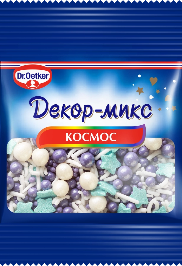 Посыпка кондитерская DR.OETKER Декор-микс Космос, 10г