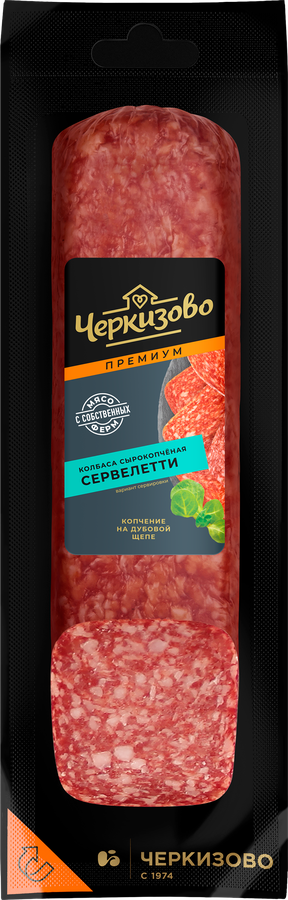 КолбасасырокопченаяЧЕРКИЗОВОПРЕМИУМСервелеттиполусухая,250г