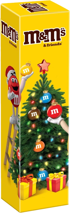 Набор подарочный M&M'S Friends Туба, новогодние сладости, 100г