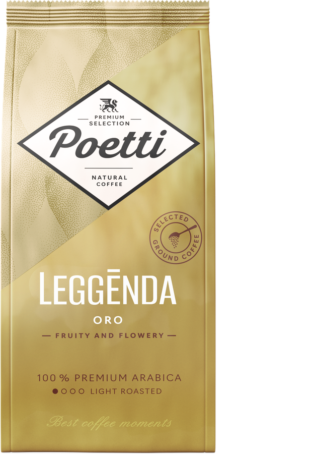 Кофе молотый POETTI Leggenda Oro натуральный жареный, 250г