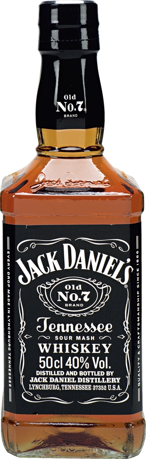 Виски JACK DANIEL'S Tennessee Whiskey зерновой, 40%, 0.5л