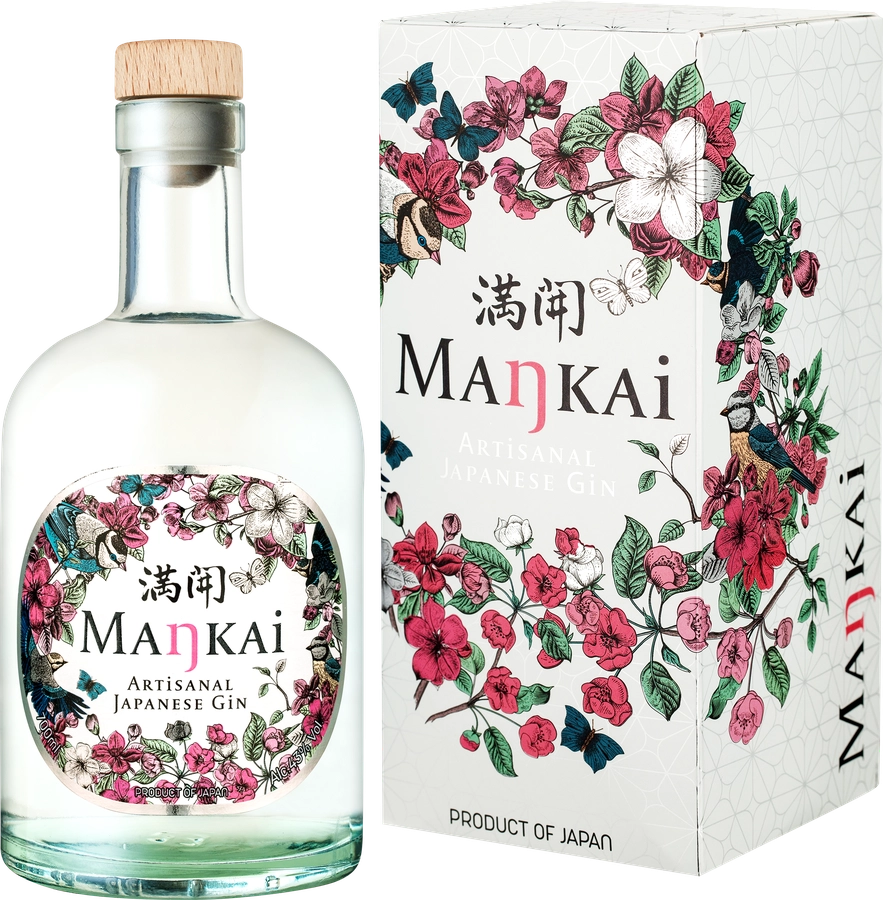 Джин MANKAI Artisanal Japanese 43%, п/у, 0.7л