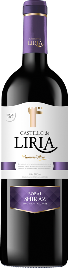 Вино CASTILLO DE LIRIA Валенсия Бобаль-Шираз красное сухое, 0.75л