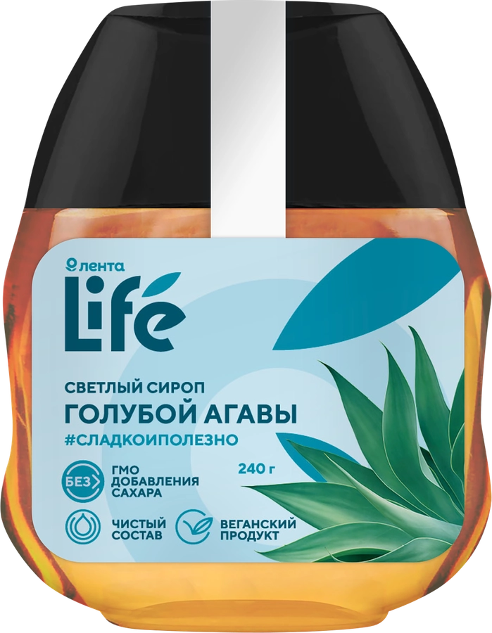 Сироп агавы ЛЕНТА LIFE светлый, 240г