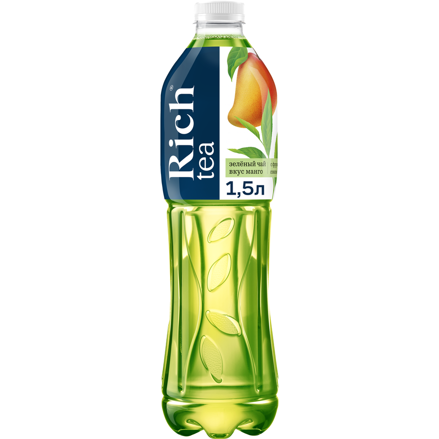 Напиток RICH Зеленый чай со вкусом манго негазированный, 1.5л