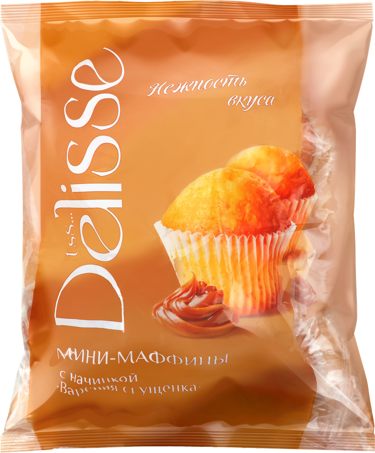 Маффины DELISSE Вареная сгущенка, 450г