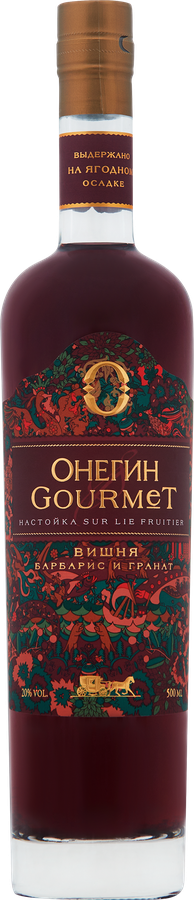 Настойка ОНЕГИН Гурмэ вишня 20%, сладкая, 0.5л