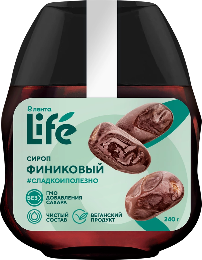 Сироп ЛЕНТА LIFE Финиковый, 240г