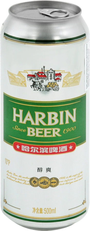 Пиво светлое HARBIN Фрэш пастеризованное 3,3%, 0.5л